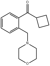 CYCLOBUTYL 2-(MORPHOLINOMETHYL)PHENYL KETONE Structure