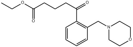 에틸5-[2-(모르폴리노메틸)페닐]-5-옥소발레레이트 구조식 이미지