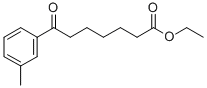 ETHYL 7-(3-METHYLPHENYL)-7-OXOHEPTANOATE Structure