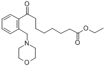 ETHYL 8-[2-(MORPHOLINOMETHYL)PHENYL]-8-OXOOCTANOATE Structure