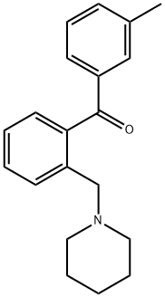 3'-METHYL-2-PIPERIDINOMETHYL BENZOPHENONE Structure