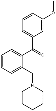 3'-METHOXY-2-PIPERIDINOMETHYL BENZOPHENONE Structure