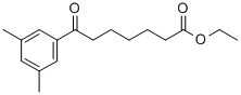 ETHYL 7-(3,5-DIMETHYLPHENYL)-7-OXOHEPTANOATE Structure