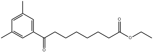 ETHYL 8-(3,5-DIMETHYLPHENYL)-8-OXOOCTANOATE 구조식 이미지