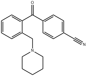 4'-CYANO-2-PIPERIDINOMETHYL BENZOPHENONE Structure