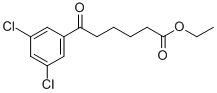 ETHYL 6-(3,5-DICHLOROPHENYL)-6-OXOHEXANOATE Structure