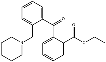 2-CARBOETHOXY-2'-PIPERIDINOMETHYL BENZOPHENONE Structure