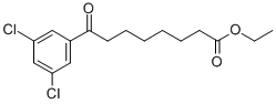 ETHYL 8-(3,5-DICHLOROPHENYL)-8-OXOOCTANOATE Structure