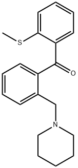 2-PIPERIDINOMETHYL-2'-THIOMETHYLBENZOPHENONE Structure