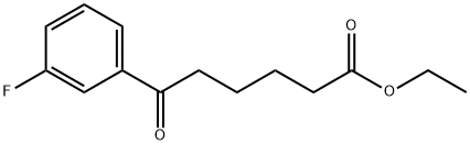 ETHYL 6-(3-FLUOROPHENYL)-6-OXOHEXANOATE Structure
