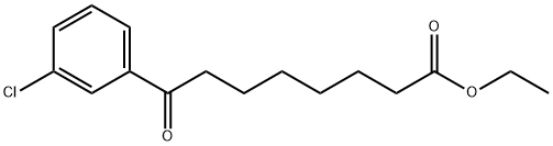 ETHYL 8-(3-CHLOROPHENYL)-8-OXOOCTANOATE Structure