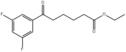 ETHYL 6-(3,5-DIFLUOROPHENYL)-6-OXOHEXANOATE Structure