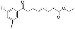 ETHYL 8-(3,5-DIFLUOROPHENYL)-8-OXOOCTANOATE Structure