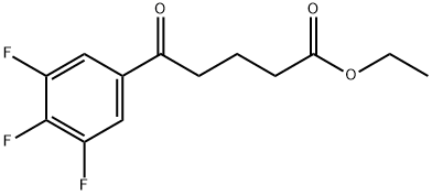 ETHYL 5-OXO-5-(3,4,5-TRIFLUOROPHENYL)VALERATE Structure