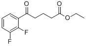 ETHYL 5-(2,3-DIFLUOROPHENYL)-5-OXOVALERATE Structure