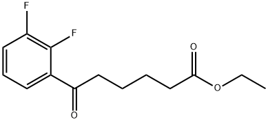 ETHYL 6-(2,3-DIFLUOROPHENYL)-6-OXOHEXANOATE Structure