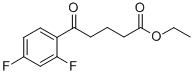 ETHYL 5-(2,4-DIFLUOROPHENYL)-5-OXOVALERATE Structure