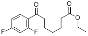 ETHYL 7-(2,4-DIFLUOROPHENYL)-7-OXOHEPTANOATE Structure