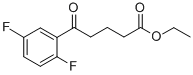 에틸5-(2,5-디플루오로페닐)-5-옥소발레레이트 구조식 이미지