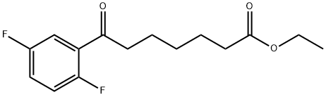 ЭТИЛ 7- (2,5-DIFLUOROPHENYL) -7-OXOHEPTANOATE структурированное изображение