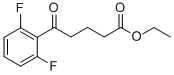 에틸5-(2,6-디플루오로페닐)-5-옥소발레레이트 구조식 이미지