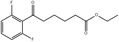 ETHYL 6-(2,6-DIFLUOROPHENYL)-6-OXOHEXANOATE Structure