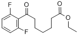 ETHYL 7-(2,6-DIFLUOROPHENYL)-7-OXOHEPTANOATE Structure