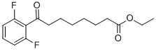 ETHYL 8-(2,6-DIFLUOROPHENYL)-8-OXOOCTANOATE Structure