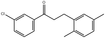 3'-CHLORO-3-(2,5-DIMETHYLPHENYL)PROPIOPHENONE Structure