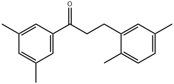 3',5'-DIMETHYL-3-(2,5-DIMETHYLPHENYL)프로피오페논 구조식 이미지