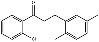 2'-CHLORO-3-(2,5-DIMETHYLPHENYL)PROPIOPHENONE Structure