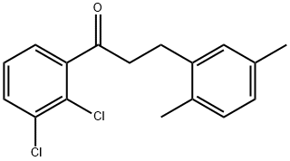 2',3'-DICHLORO-3-(2,5-DIMETHYLPHENYL)PROPIOPHENONE Structure
