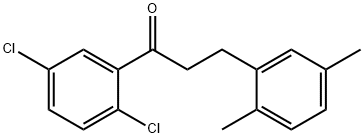 2',5'-DICHLORO-3-(2,5-DIMETHYLPHENYL)PROPIOPHENONE Structure