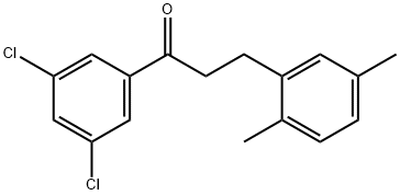 3',5'-DICHLORO-3-(2,5-DIMETHYLPHENYL)PROPIOPHENONE Structure