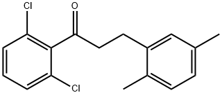2',6'-DICHLORO-3-(2,5-DIMETHYLPHENYL)PROPIOPHENONE Structure