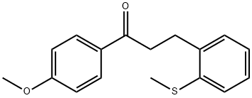 4'-METHOXY-3-(2-THIOMETHYLPHENYL)프로피오페논 구조식 이미지