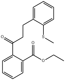 2'-카보에톡시-3-(2-티오메틸펜일)프로피오페논 구조식 이미지