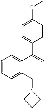 2-AZETIDINOMETHYL-4'-METHOXYBENZOPHENONE 구조식 이미지