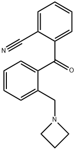 2-AZETIDINOMETHYL-2'-CYANOBENZOPHENONE 구조식 이미지