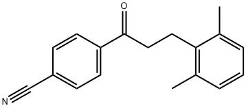 4'-CYANO-3-(2,6-DIMETHYLPHENYL)PROPIOPHENONE Structure
