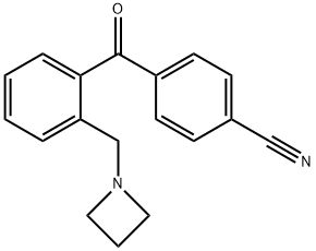 2-AZETIDINOMETHYL-4'-CYANOBENZOPHENONE 구조식 이미지