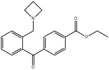 2-AZETIDINOMETHYL-4'-CARBOETHOXYBENZOPHENONE 구조식 이미지