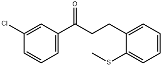 3'-CHLORO-3-(2-THIOMETHYLPHENYL)PROPIOPHENONE Structure