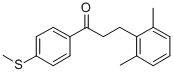 3-(2,6-DIMETHYLPHENYL)-4'-THIOMETHYLPROPIOPHENONE Structure