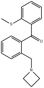 2-아제티디노메틸-2'-티오메틸벤조페논 구조식 이미지