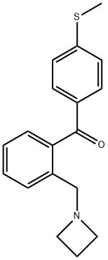 2-아제티디노메틸-4'-티오메틸벤조페논 구조식 이미지