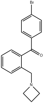 2-아제티디노메틸-4'-브로모벤조페논 구조식 이미지