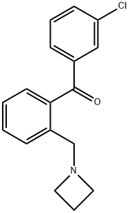 2-AZETIDINOMETHYL-3'-클로로벤조페논 구조식 이미지