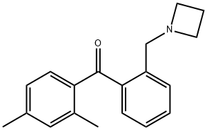 2'-AZETIDINOMETHYL-2,4-DIMETHYLBENZOPHENONE Structure