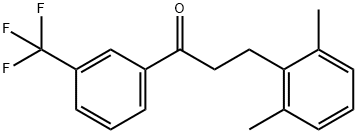 3-(2,6-DIMETHYLPHENYL)-3'-TRIFLUOROMETHYLPROPIOPHENONE Structure